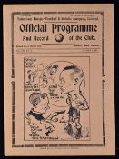 1937/1938 Tottenham Hotspur v Manchester Utd Division 2 match programme 9 October 1937 at White Hart