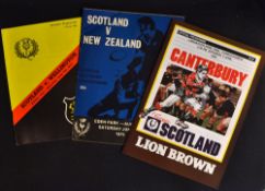 Scotland in New Zealand Rugby Programmes from the 1970 &1990s (3) : Good clean large issues for