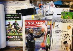 Collection of Wolverhampton Wanderers ephemera consisting of programmes, international match