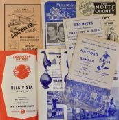 Collection of friendly Football Programmes to include 1959/60 Middlesbrough v Lucerne, 1957/58