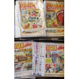 Tiger Comics weekly issues from January 1960 to December 1969 detailing the exploits of Roy Race,