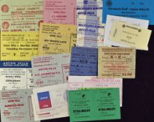 Selection of Aston Villa match tickets to include homes 1948 Boxing Match at Villa Park, Dick Turpin