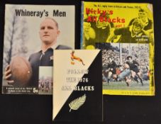 New Zealand Touring Rugby Brochures from the '60/70's (3): 'Whineray's Men', fine 70pp pictorial