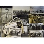 Collection of old Wolves photographs all in black & white featuring the team in training, touring,