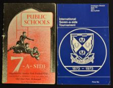 Sevens Progs: 1953 Rosslyn Park Schools & Scotland Centenary 1973 (2): Attractively covered and in