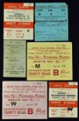 Wolverhampton Wanderers away match tickets to include 1951/1952 Aston Villa, 1952/53, Aston Villa,