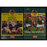 1994 South Africa Rugby Tour to NZ Programmes (2): Pair of large colourful issues for the Boks'