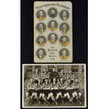 1939 Wolverhampton Wanderers b&w team postcard by A. E. Magna (names printed on reverse), 1939