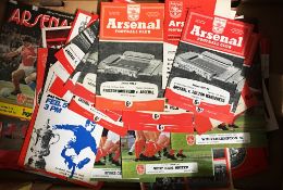 Collection of Arsenal home programmes from 1957 onwards including 1960/61 Spurs, more covering