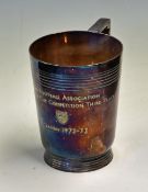 1972/1973 The FA Challenge Cup competition 3rd place match player trophy in the form of a tankard