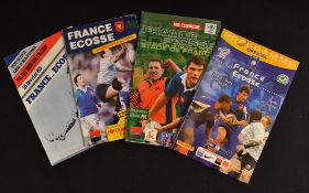 France v Scotland Rugby Programme Selection (4): Paris issues for 1985, '95, '01 and '07.