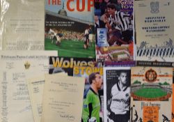 Mixed Lot comprising Wolves programmes 1952/53 Tottenham Hotspur, 1958/59 Schalke (+ ticket),