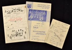 North West England/Sale/Manchester Univ. Rugby Items, WW2 (3): Fascinating in the war years context,