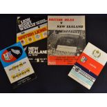 1977 British Lions Rugby Tour to NZ Programmes 'plus': The issues from the 1st, 3rd and 4th Tests