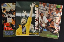 1987 Rugby World Cup Rugby Finals Set of Programmes- The Big Three: Great chance to secure the