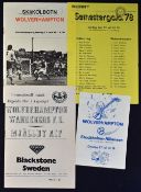 1978 Norway end of season tour match programme v Ski-Kolbotn and pre-season tour of Sweden v