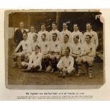 1928 Rugby Photograph, England v Wales at Swansea: Mounted and glazed in black frame, attractively-