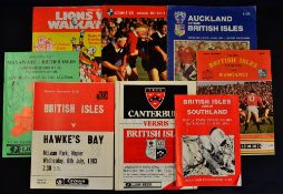 1983 British Lions Rugby Tour to NZ Programmes: Eight issues from the Lions' games v Wanganui,