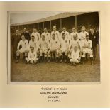 1940 Rugby Photograph, England v Wales, "Gloucester: Very clean, sharp 9.5" x 7.5" b/w shot of the