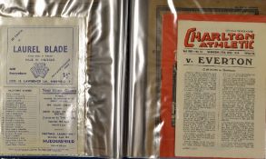 Selection of 1940's football programmes contained in a folder, with a good variety of clubs.