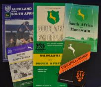 1981 South Africa Rugby Tour to NZ Programmes (6): Super Springbok Sextet of issues, some large, for