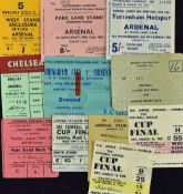 Arsenal big match tickets 1967/1968 (LC S/F) Huddersfield Town, 1967/68 v Leeds Utd (FL Final),