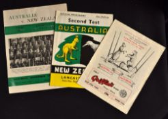 1950s Australia in New Zealand Rugby Programmes (3): Large good colourful issues for NZ v