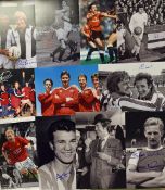 Selection of Various Signed Football Prints all featuring former players from the 1950s - 1980s, all