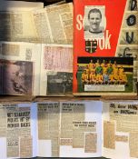 Wolverhampton Wanderers scrapbooks covering seasons 1950/51, 1951/52, 1952/53, 1953/54 and then
