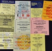 Arsenal away match tickets 1970/71 Stoke City FAC S/F), 1971/72 Reading (FAC), Spurs, 1974/75 West