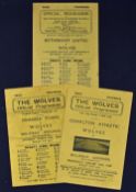 1945/1946 Wolverhampton Wanderers home match programmes v Charlton Athletic (FAC), Swansea Town