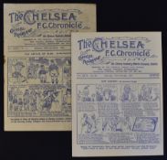 1930/31 Chelsea v Bolton Wanderers, v Blackburn Rovers (FAC) Football Programmes. Fair-Good. (2)