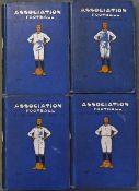 Complete set of 'Association Football And the men who made it' Volumes 1 to 4, packed with player/