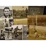 Collection of 1950's Wolves b&w photos, player portraits, action shots from matches, match