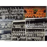 Collection of Wolverhampton Wanderers team group photographs from late 1950's onwards most are b&w