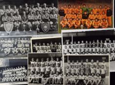 Collection of Wolverhampton Wanderers team group photographs from late 1950's onwards most are b&w