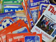 1960s onwards Scottish Football Programmes a varied selection with good Rangers content, condition