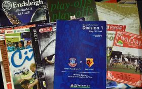 Selection of Play Off Football Programmes a mixed selection to include semi-finals and finals, minor