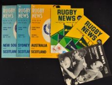 Scotland Rugby Tour to Australia programmes from 1970-1982 (6): Nice selection of mostly good issues