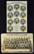 1929/1930 Wolverhampton Wanderers b&w team group picture postcard, players named, also 1908