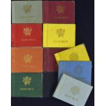 Wolverhampton Wanderers season ticket books for 1959/1960 to 1969/1970 inclusive, unused stubs to