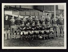 Shrewsbury Town b&w postcard size photograph autographed to the reverse by Alf Wood, Ted Hemsley,