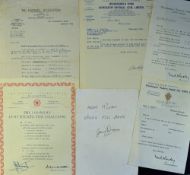 Miscellaneous collection of Wolves items to include FA coaching exam report dated 1949 (Jimmy