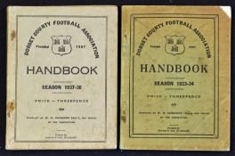Pre-War Football Handbooks to include Dorset Football Association seasons 1933/34 and 1937/38 each