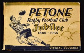 1885-1935 Petone (New Zealand) Rugby Club Jubilee Brochure: In attractive oversized pictorial