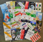 Collection of Five Nations, Autumn Series, Rugby World Cup, et al programmes and tickets from