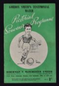 1952/53 Hibernian v Manchester United official pictorial souvenir football programme for the