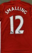 2016 Chris Smalling Manchester United Match Worn No 12 Football Shirt as Captain for the match