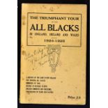 1924/25 NZ 'Invincibles' Rugby Tour Book, 'The Triumphant Tour of the All Blacks in England, Ireland