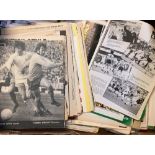 Collection of Wolverhampton Wanderers newspaper/magazines cuttings, most full page size, with a good
